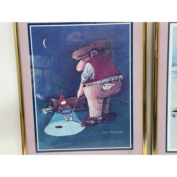 Gary Patterson THE FANATIC 10x8 Art Print Thought Factory Humorous Golf Framed - Picture 2 of 9